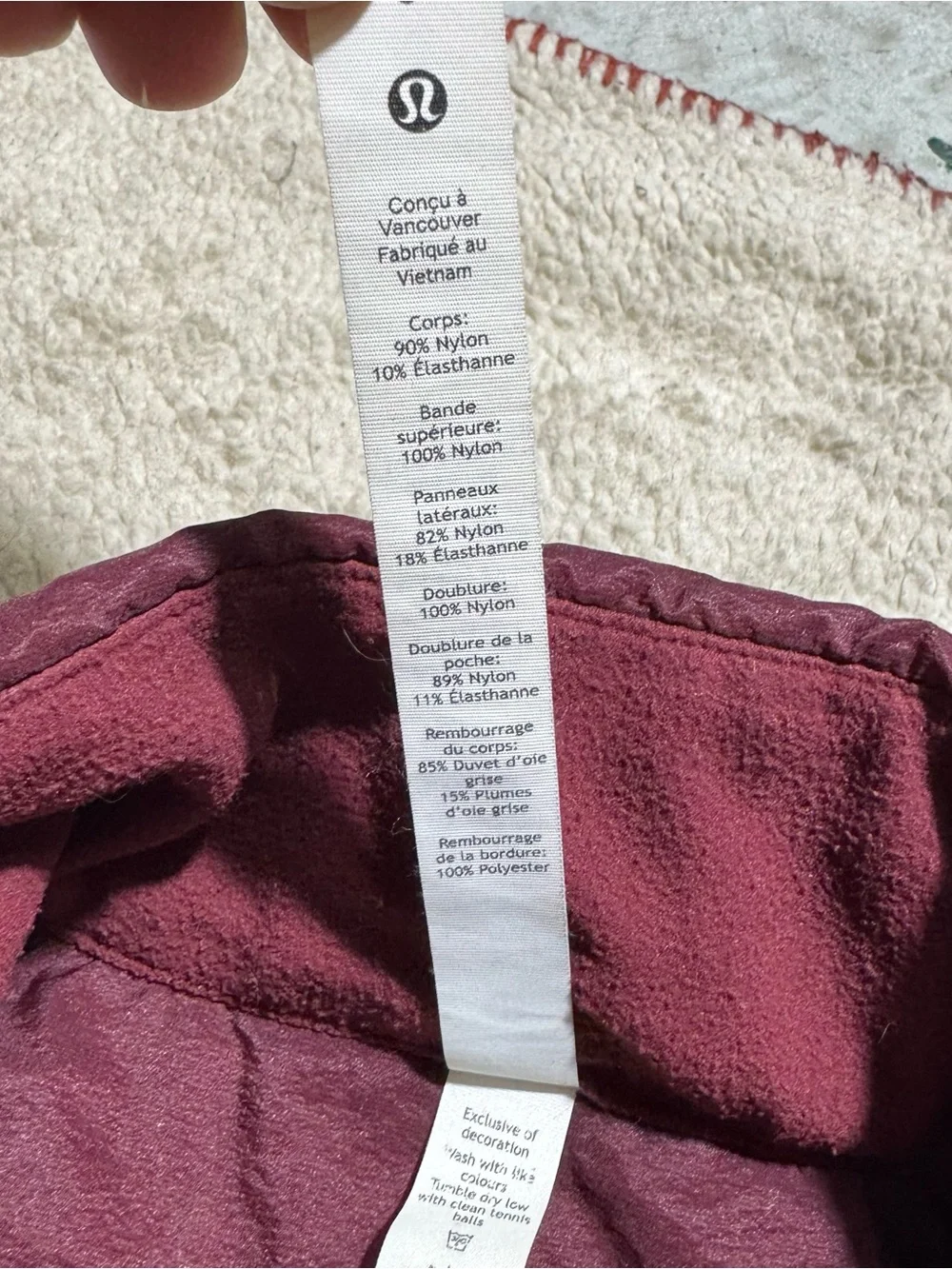 Lululemon Jacket Womens 6 Down For It All Vest Full Zip Grey Goose Down Pockets